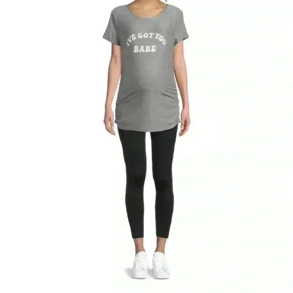 Time and Tru Tops - NWOT Time and Tru Printed Maternity Tee “I’ve Got You Babe”| Size Large 12-14